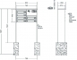 Preview: RENZ Briefkastenanlage freistehend, Tetro, Edelstahl V4A, Kastenformat 370x110x270mm, mit Klingel - & Lichttaster und Vorbereitung Gegensprechanlage, 6-teilig